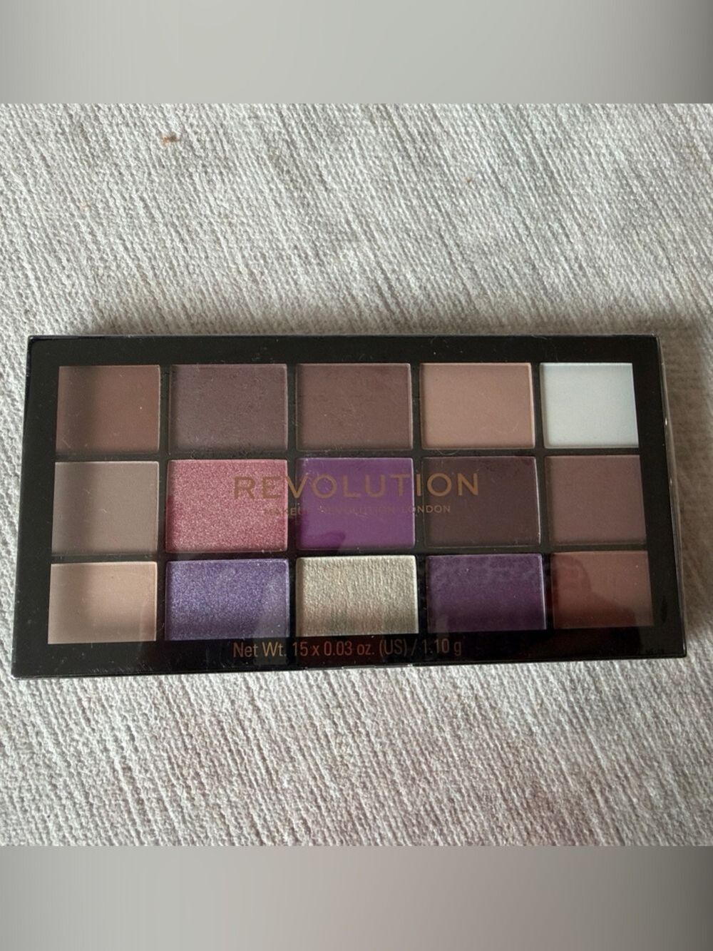 Revolution Reloaded Visionary Eyeshadow Palette — Purple, Pink & Neutral Mix